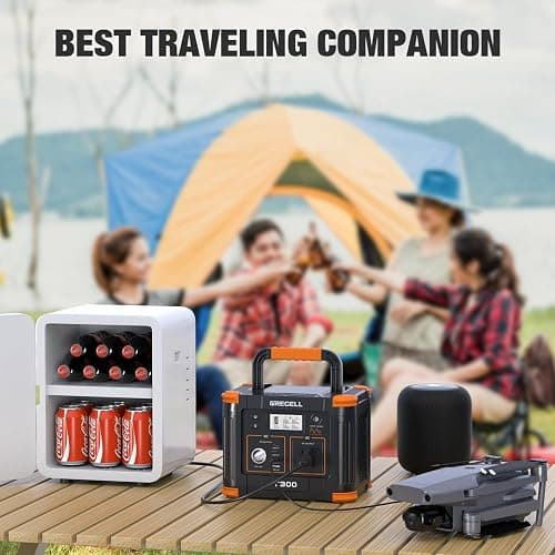 Portable Power Station 300W, GRECELL 230.88Wh Solar Generator with 60W USB-C PD Output, 110V Pure Sine Wave AC Outlet Backup Lithium Battery for Outdoors Camping Travel Home Blackout thumbnail 2