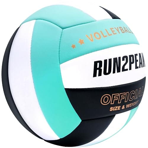 RUN2PEAK Soft Volleyball Ball Official Size 5 Volleyballs for Indoor Outdoor Beach Pool Game Play for Teen Beginner Recreational Team Professional PU Leather Training Practice Volley Balls thumbnail 5