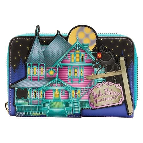 Loungefly Laika Coraline Glow-in-the-Dark House Zip Around Wallet - Image 1