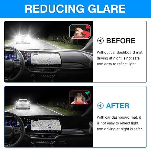 Autorder Dashboard Cover Mat for Chevy Chevrolet Equinox EV 2024 2025 2026 Accessories Dash Cover Upgrade Velvet Dash Mat Sunshade Glare UV Rays Protector thumbnail 4