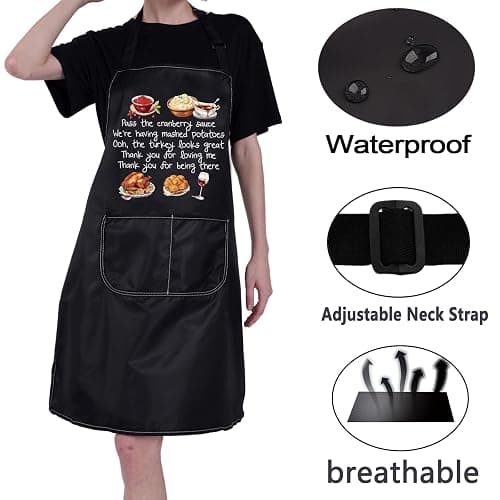 CMNIM Bob Kitchen Apron Burger Merch Bob’s TV Show Apron for Burgers Fans Gifts WDW Bob Family Thanksgiving Apron Women Men thumbnail 3