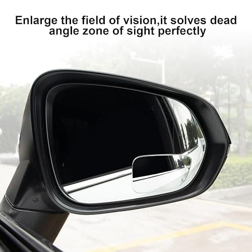 LivTee Blind Spot Car Mirror, HD Glass Frameless Convex Side Mirror Blindspot, Wide Angle Rear View Mirrors for SUVs, Trucks and RVs - Car Accessories thumbnail 7