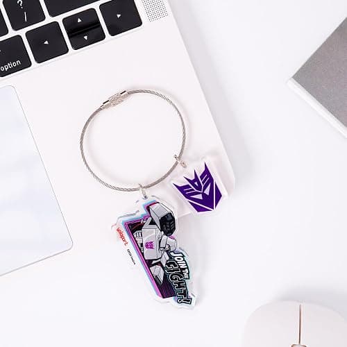 YOLOPARK Transformers G1 Keychain Set - Optimus Prime & Megatron - Classic Metal Collectible (6.6x3.4cm, 2-Pack) thumbnail 3