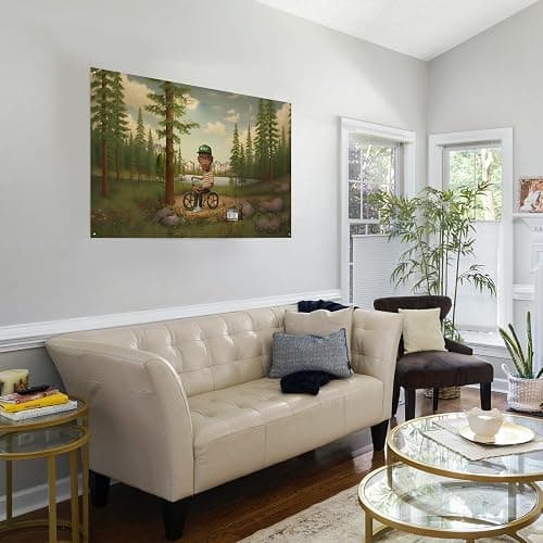 Eocfaid Music Album Cover Wall Tapestry, 36x60 Inch Bedroom Decor - Large Artistic Wall Hanging with Taylor Wolf Theme for Living Room, Dorm, Aesthetic Room thumbnail 5
