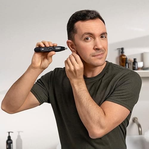MANSCAPED® The Weed Whacker® 2.0 Electric Nose & Ear Hair Trimmer – 7,000 RPM Precision Tool with Rechargeable Battery, Wet/Dry, Easy to Clean, Improved Stainless Steel Replaceable Blade thumbnail 9