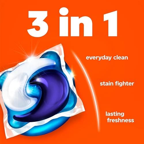 Tide PODS laundry detergent pacs, 3-in-1 Stain Remover, Odor Fighter, Color Protector, 112 Count, HE compatible, Spring Meadow Scent thumbnail 3