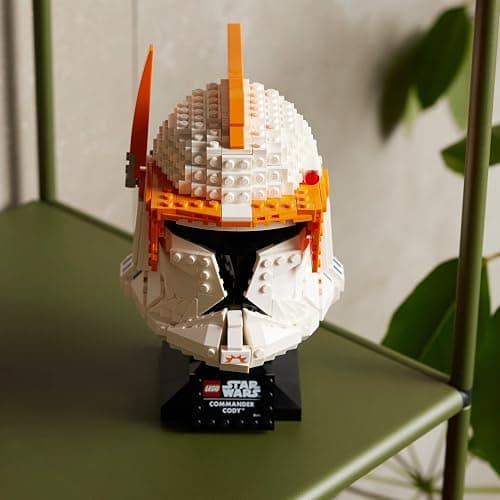 LEGO Star Wars Clone Commander Cody Helmet Collectible Set for Adults, The Clone Wars Memorabilia, Collection Gift Idea, Decor Display Model 75350 thumbnail 2