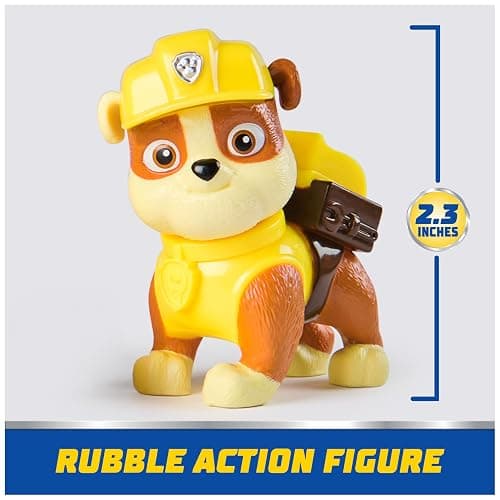 Paw Patrol, Rubble’s Bulldozer Toy Truck with Collectible Action Figure, Sustainably Minded Kids Toys for Boys & Girls Ages 3 and Up thumbnail 2