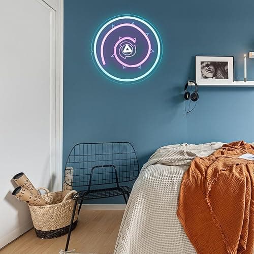 Steven Rose Shield Neon Signs for Wall Decor, 11.8 * 11.8 IN, Dimmable Rose Gem Shield Neon Lights for Bedroom Decor,Crystal Gems LED Lights for Bithday Gifts, Man Cave and Best Gifts for Fans thumbnail 6