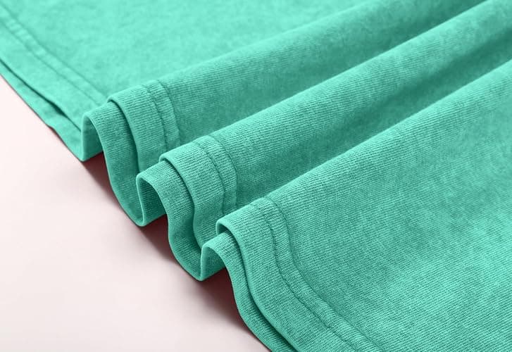 Womens Vintage Oversized T Shirts Acid Washed Baggy Cotton Tee Workout Gym Shirts Boyfriend Short Sleeve Tops thumbnail 5