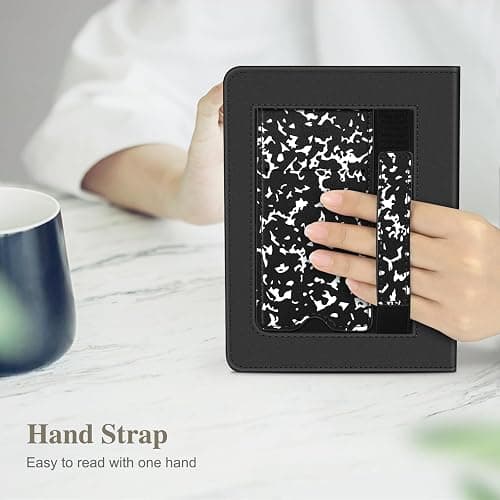 Fintie Case for 7"/6.8" Kindle Paperwhite(12th/11th Generation-2024/2021) and Kindle Colorsoft Signature Edition -Slim Foldable Stand Cover Auto Wake/Sleep for Paperwhite 2024, Composition Book thumbnail 7