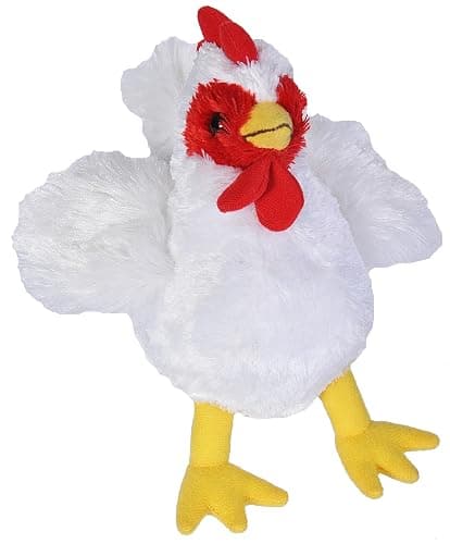 Wild Republic Hug’ems Mini Chicken Stuffed Animal - 7" - Image 1