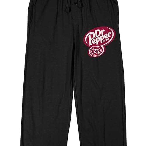 Bioworld Dr Pepper Logo Adult Maroon T-Shirt and Black Sleep Pajama Pant Set thumbnail 2