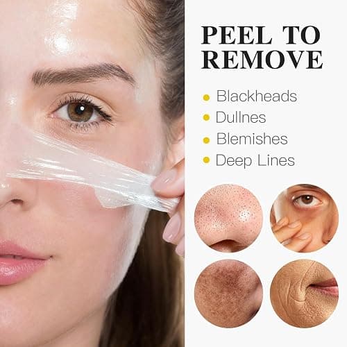 ICIKOL Turmeric Collagen Night Wrapping Mask, Kojic Acid Overnight Peel Off Face Masks with Vitamin C for Refresh Dullness Looking Skin, Hydrating Facial Masks Radiant Women Skin, 5.07 oz Large Size thumbnail 7