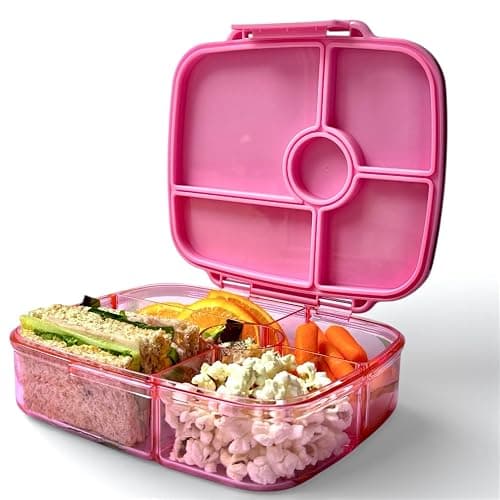 Yumbox Go Leakproof Bento Lunch Box, 5 Compartments, Sydney Pink | Deep Portioned Tray | Removable Silicone Gasket | Lightweight Design | Fits Most Lunch Bags | Food-Safe & BPA-Free thumbnail 6