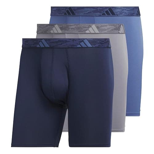 adidas Men's Microfiber Boxer Briefs Underwear (Multipack) Athletic Stretch-Fit - Image 1