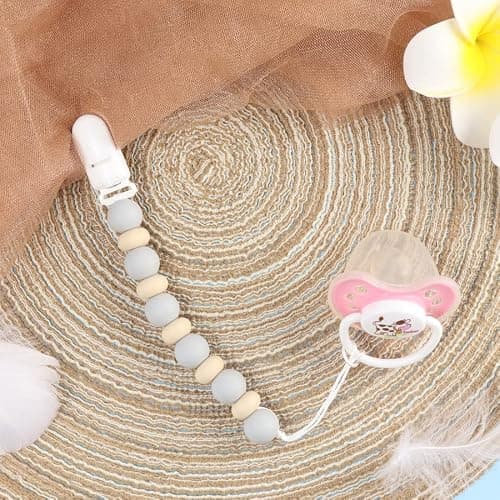 Pacifier Clips, 2PCS Silicone Soother Clips, BPA Free Pacifier Clip Pacifier Holder for Newborn Baby Boy Girl Gifts (B-Green) thumbnail 7
