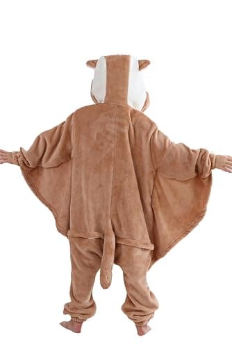 DarkCom Kids Animal Onesie,Women and Mens Cosplay Flying Squirrel Onesie Halloween Costume Christmas Pajamas Sleepwear thumbnail 4