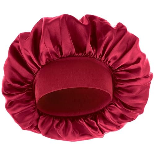 WLLHYF Silk Bonnet for Men, Satin Bonnet Elastic Band Silk Sleep Cap Soft Adjustable Hair Cap Hair Wrap for Women Sleeping - Image 1