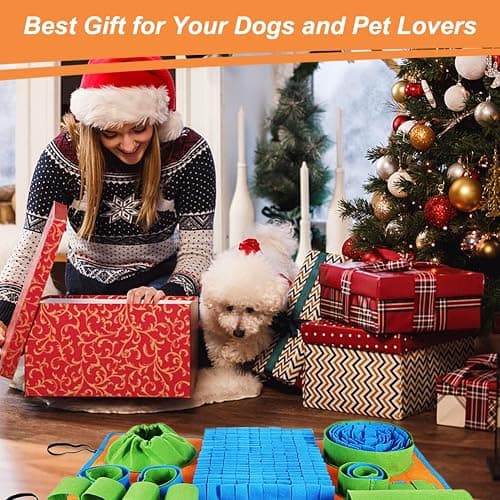 Vivifying Snuffle Mat for Dogs, Interactive Dog Puzzle Toy for Boredom and Mental Stimulation, Enrichment Feeding Game Sniff Mat Helps Slow Eating and Keep Busy thumbnail 7