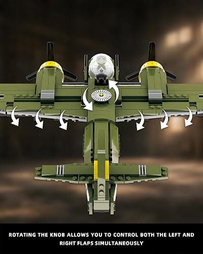 WW2 Military Plane Building Set Compatible with Lego Airplane JU-88 Bomber | WW II Army Aircraft Toys Germany Junker88 Fighter Jet and Flak 36 Building Block Sets History Enthusiasts Collectibles/Gift thumbnail 6