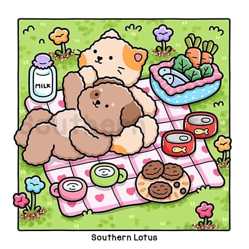 Fuzzy In Love: Coloring Book for Adults and Teens Featuring Little Fuzzy Animals in Love Moments and Cozy Activities, Cute Designs for Relaxation and Chill (Fuzzy Buddies) thumbnail 3