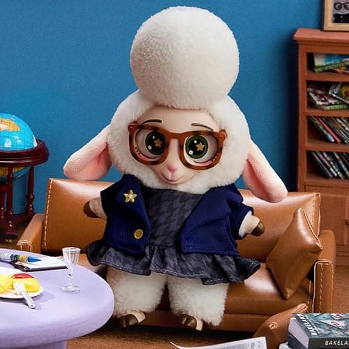 MINISO Disney Zootopia Soft Vinyl Plush Toy Blind Box Cute Mystery Animal Figurines, Collectible Surprise Gift Figure Model Random Design for Home Decor Birthday Gifts, Single Box thumbnail 9
