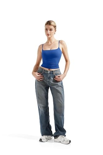 SUUKSESS Women Sexy Square Neck Tank Top Summer Y2K Going Out Basic Cami Shirt thumbnail 4