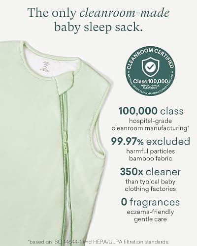 PurComfy Supersoft Sleep Sack 1.0 TOG, Premium Bamboo Viscose Baby Sleeping Bag 2-Way Zipper Sleep Sack Baby Wearable Blanket thumbnail 4