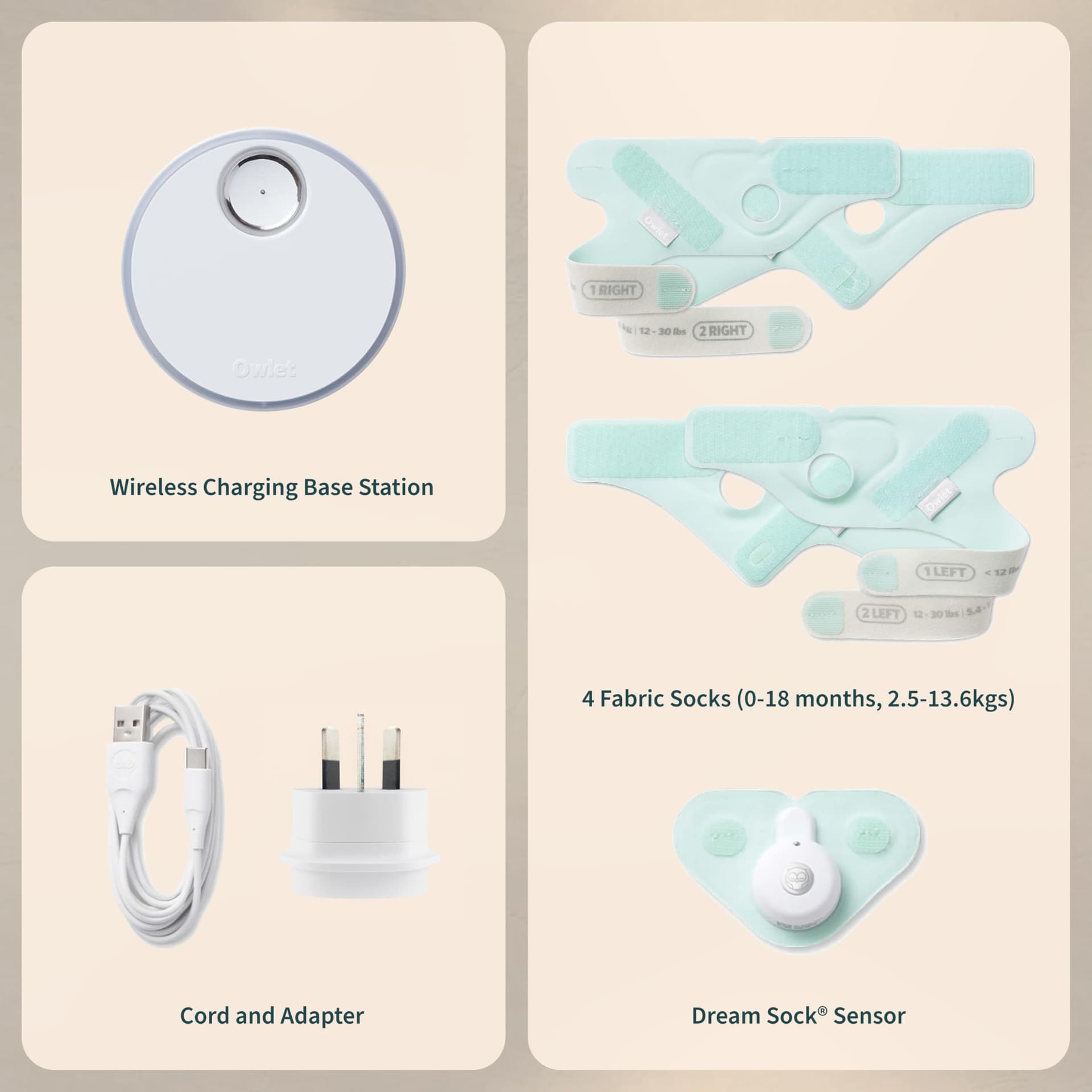 Owlet Dream Sock - AU, Medically-Certified Smart Baby Monitor, Sleep & Health Insights via App - Mint thumbnail 10