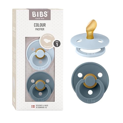 BIBS Colour Pacifiers | 6-18 months/VANILLA/PINE - Image 1
