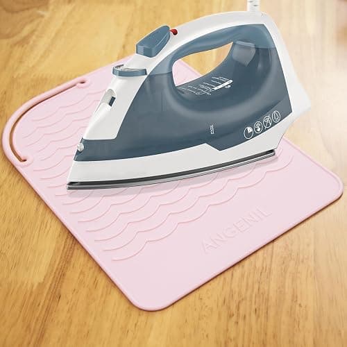 ANGENIL Flat Iron Silicone Mat and Travel Case for Hair Tools - Heat Resistant Mat, Straightener Pad, and Curling Iron Sleeve (9" x 6.5") thumbnail 3