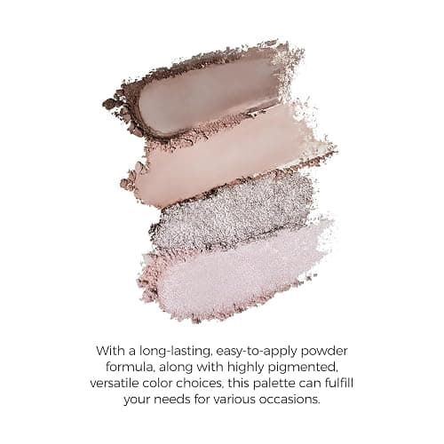 Flower Knows Little Angel 9-Color Eyeshadow Palette,Pink Beige Makeup Palette with 6 Matte + 3 Shimmer Shades,Blendable Smooth Cute Eye Makeup,0.37 Oz(01 Eden's Angel) thumbnail 2