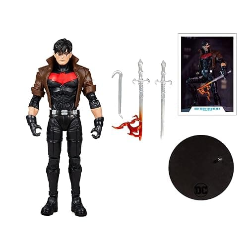McFarlane DC Multiverse | 7 inch Action Figure | RED Hood Unmasked (Gold Label), 15170-1 | DC Multiverse Comic Series 7 Inch Action Figure Exclusive - Red Hood Unmasked Gold thumbnail 7