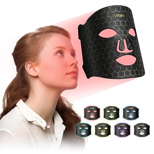 EVFOFO Red Light Therapy Mask for Face, Blue Red Light Therapy - Image 1