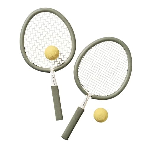 SUNNYLiFE Foam Beach Paddles, Seagrass, PP and NBR, 18.11x10.63x1.18 in, 1.1 lbs, 2 Players - Image 1