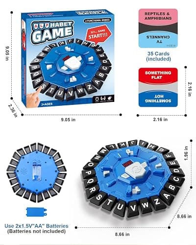 Humzo Word Game Family Board Games with Display Timer and 2 Modes, The Fast-Paced 24 Letters Pressing Games, Learning Word Game for Kids & Adults, 2-8 Players, 15-20 Minute Play Time thumbnail 2