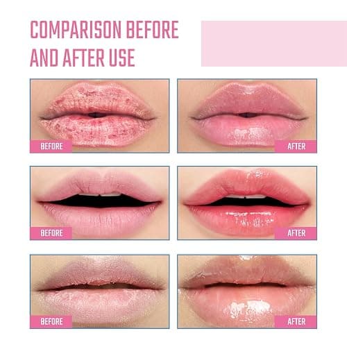 7PCS Lip Oil Set,Hydrating Magic Colour Changing Lip Balm & Long Lasting Lip Gloss Kit,Clear Tinted Lipstick & Lip Care Multipack for Women,Colour Changing Lipstick,Non-Sticky Gloss,Fruit-Flavored thumbnail 2