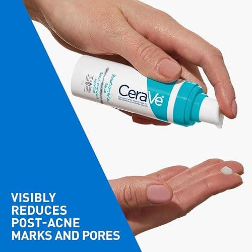 CeraVe Resurfacing Retinol Serum For Face with Niacinamide. Helps even Skin Tone & Smoothness, Post-Acne Marks & Pore Minimizer. Gentle, Fragrance-free, Non-Comedogenic, Safe for Sensitive Skin, 30ML thumbnail 3