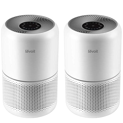 LEVOIT Air Purifier for Home Allergens Pets in Bedroom, Covers Up to 1073 ft² by 56W High Torque Motor, AHAM VERIFIDE, 3-in-1 Filter, HEPA Sleep Mode, Remove Dust Smoke Odor, Core300-P, White, 2 Pack - Image 1