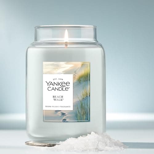 Yankee Candle Beach Walk, Scented Candle, 22oz Large Jar with up to 150 Hour Burn Time, Giftable thumbnail 2
