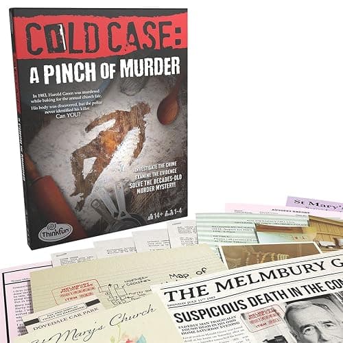 ThinkFun Cold Case: A Pinch of Murder – A Murder Mystery Game in a Box for Ages 14 and Up - Image 1
