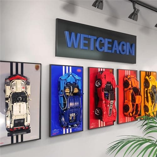 WETCEAOM Display Wallboard for Lego Technic Oracle Red Bull Racing RB20 F1 Car 42206, Compatible with Lego F1 Car, Designed for Lego Car Wall Mount Lovers, Size:19.7X 31.5in (Model not Included!) thumbnail 8