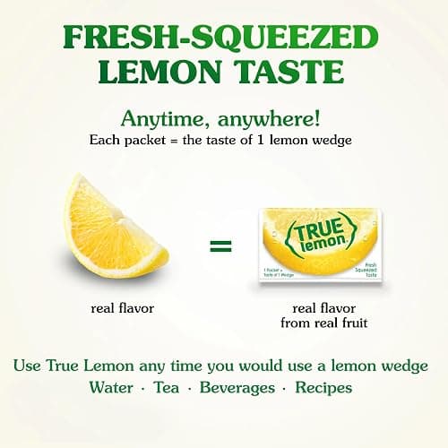 True Citrus TRUE LEMON Water Enhancer, Bulk Dispenser, 500 Count (Pack of 1), 0 Calorie Drink Mix Packets For Water, Sugar Free Lemon Flavoring Powder Packets thumbnail 3