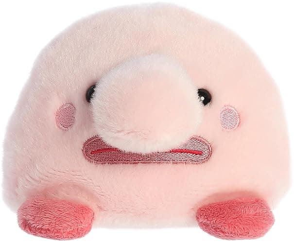 Aurora® Adorable Palm Pals™ Bart Blobfish™ Stuffed Animal - Pocket-Sized Play - Collectable Fun - Pink 5 Inches - Image 1
