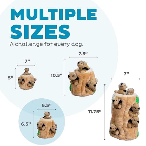 Outward Hound Hide A Squirrel Plush Dog Toy Puzzle, Medium thumbnail 3