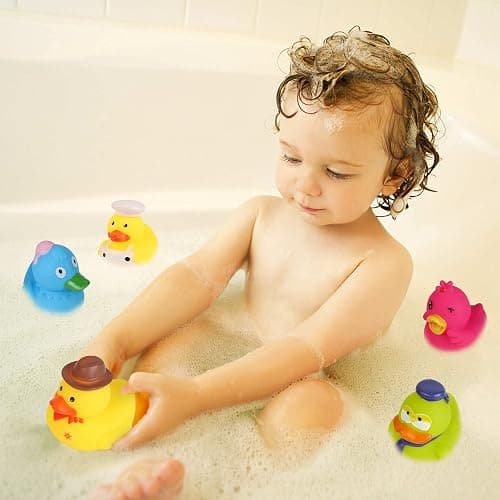 Arttyma Rubber Ducks in Bulk,Assortment Duckies for Jeep Ducking Floater Duck Bath Toys Party Favors (30-Pack) thumbnail 5