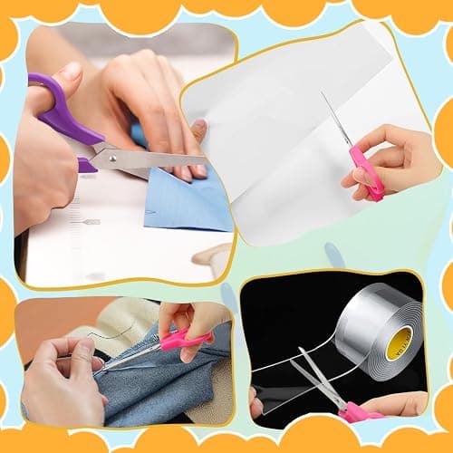 16 Packs Kids Blunt Tip Safety Scissors Bulk,5" Stainless Steel Craft Scissors for Preschool kindergarten, Xnluothsk thumbnail 6
