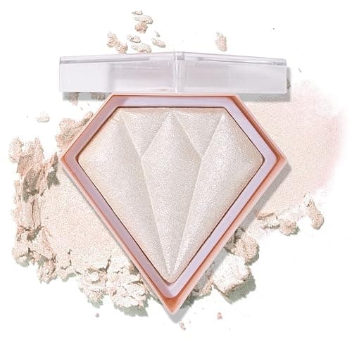 XINGXYUEL Face White Highlighter Makeup Palette Shimmer Contour Powder Waterproof Long-Lasting, Brightens Face Complexion Contour Illuminator Highlighters Blush Powder Makeup Palette - 01 Pearl White - Image 1