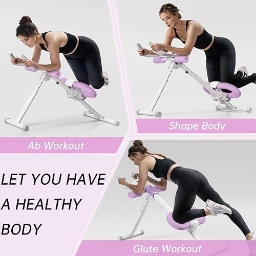 Abdominal Machine Ab Workout Equipment Adjustable for Home Gym Ab Machine Exercise Equipment bwith LCD Monitor thumbnail 5